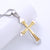 Minimalist Cross Stainless Steel Diamond Inlay Pendants