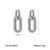 IG Style Convertible Circle Stainless Steel PVD 18K Gold Drop Earrings