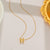 Moderate Luxury Letter Text Number Titanium Steel 18K Gold Plated Necklaces