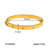 IG Style Round Stainless Steel Diamond Inlay Bangles