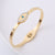 IG Style Eye Stainless Steel Electroplating Bangles