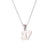 Minimalist Number Text Letter Stainless Steel 18K Gold Plated Necklaces