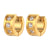 Fashion Stripe Geometric Stainless Steel 18K Gold Plated Earrings