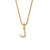 Fashion Round Number Text Letter Stainless Steel 18K Gold Plated Necklaces