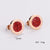 Minimalist Round Stainless Steel Electroplating Stud Earrings