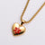 Versatile Heart Stainless Steel Electroplating Pendants