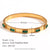 Fashion Round Circle Stainless Steel 18K Gold Plated Bangles