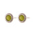 Fashion Round Circle Geometric Stainless Steel 18K Gold Plated Earrings