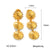 IG Style Sun Geometric Stainless Steel Electroplating Earrings