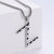 Men Metal Retro Vintage Number Text Letter Stainless Steel Polishing Pendants