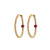 Minimalist Round Geometric Zircon Zircon Inlay Earrings