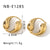 IG Style Asymmetrical Geometric Stainless Steel Electroplating Earrings