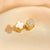 Moderate Luxury Flower Copper Diamond Inlay Stud Earrings