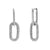 Fashion Circle Geometric Stainless Steel Electroplating Earrings