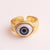 IG Style Women Glasses Eye Copper Electroplating Rings