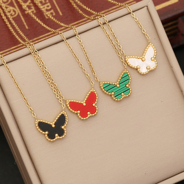 Fashion Butterfly Insect Stainless Steel Electroplating Pendants