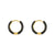 Minimalist Women Round Geometric Stainless Steel 18K Gold Plated Earrings