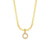 Fashion Letter Number Text Stainless Steel 18K Gold Plated Necklaces