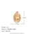 Fashion Irregular Heart Stainless Steel 18K Gold Plated Jewelry Making