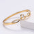 Women Ethnic Metal Diamond Crown Fruit Titanium Steel Electroplating Bangles