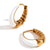 Fashion Circle Geometric Stainless Steel 18K Gold Plated Earrings