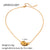 IG Style Shell Stainless Steel 18K Gold Plated Necklaces