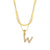 Fashion Stripe Number Text Letter Stainless Steel 18K Gold Plated Necklaces