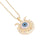 Women IG Style Eye Heart Copper Electroplating Pendants