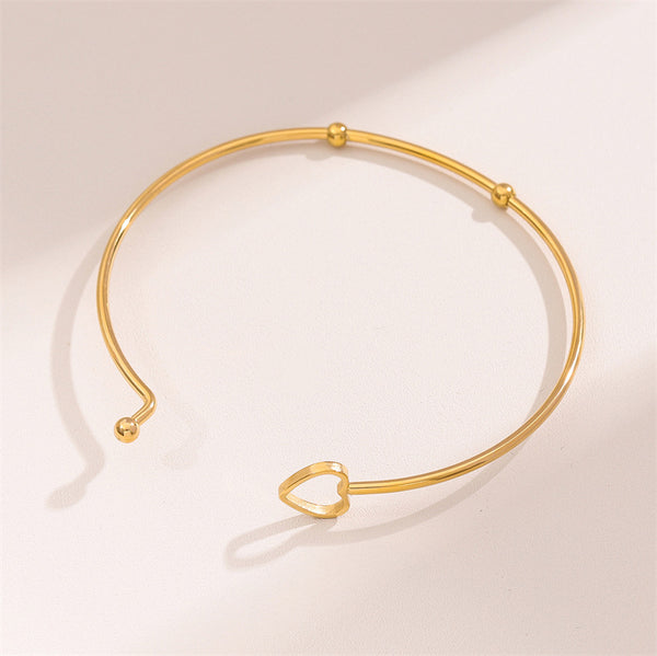 Minimalist Round Stainless Steel Electroplating Bangles