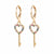 Women Minimalist Geometric Copper Electroplating Earrings