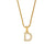 Fashion Round Number Text Letter Stainless Steel 18K Gold Plated Necklaces