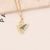 Women Butterfly Copper Oil Dripping Pendants