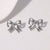 Minimalist Bowknot Bowknot Stainless Steel Electroplating Stud Earrings