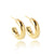 Moderate Luxury Circle Geometric Copper Electroplating Stud Earrings