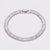 Unisex Minimalist Stripe Circle U-Shape Stainless Steel Polishing Bracelets