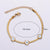 Women Minimalist Stripe Circle Heart Stainless Steel Electroplating Bracelets