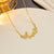 Japanese / Korean Butterfly Insect Titanium Steel 18K Gold Plated Necklaces