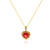 Moderate Luxury Heart Droplet Zircon Electroplating Necklaces