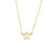 Fashion Flower Geometric Stainless Steel 18K Gold Plated Necklaces