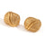 Fashion Ellipse Geometric Stainless Steel 18K Gold Plated Stud Earrings