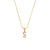 Fashion Letter Number Text Stainless Steel 18K Gold Plated Necklaces