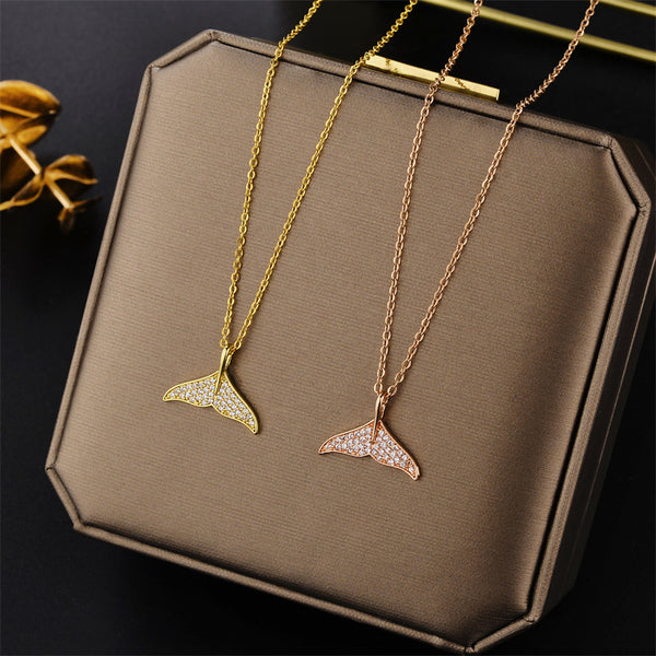 Animal Chinese Zodiac Titanium Steel 18K Gold Plated Necklaces