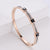 Women Korean Metal Diamond Stainless Steel Bangles