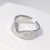 Men Expressive Stripe Geometric Stainless Steel Rings