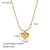 IG Style Tennis / Diamond Line Pleated Irregular Circle Heart Heart Geometric Stainless Steel Electroplating Necklaces