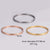 Minimalist Round Stainless Steel Electroplating Bangles