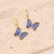 Women Butterfly Copper Electroplating Earrings