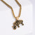 Unisex Metal Retro Vintage Chinese Zodiac Animal Stainless Steel Electroplating Pendants