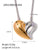 Heart Geometric Stainless Steel Electroplating Necklaces