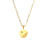 Fashion Round Geometric Stainless Steel 18K Gold Plated Necklaces